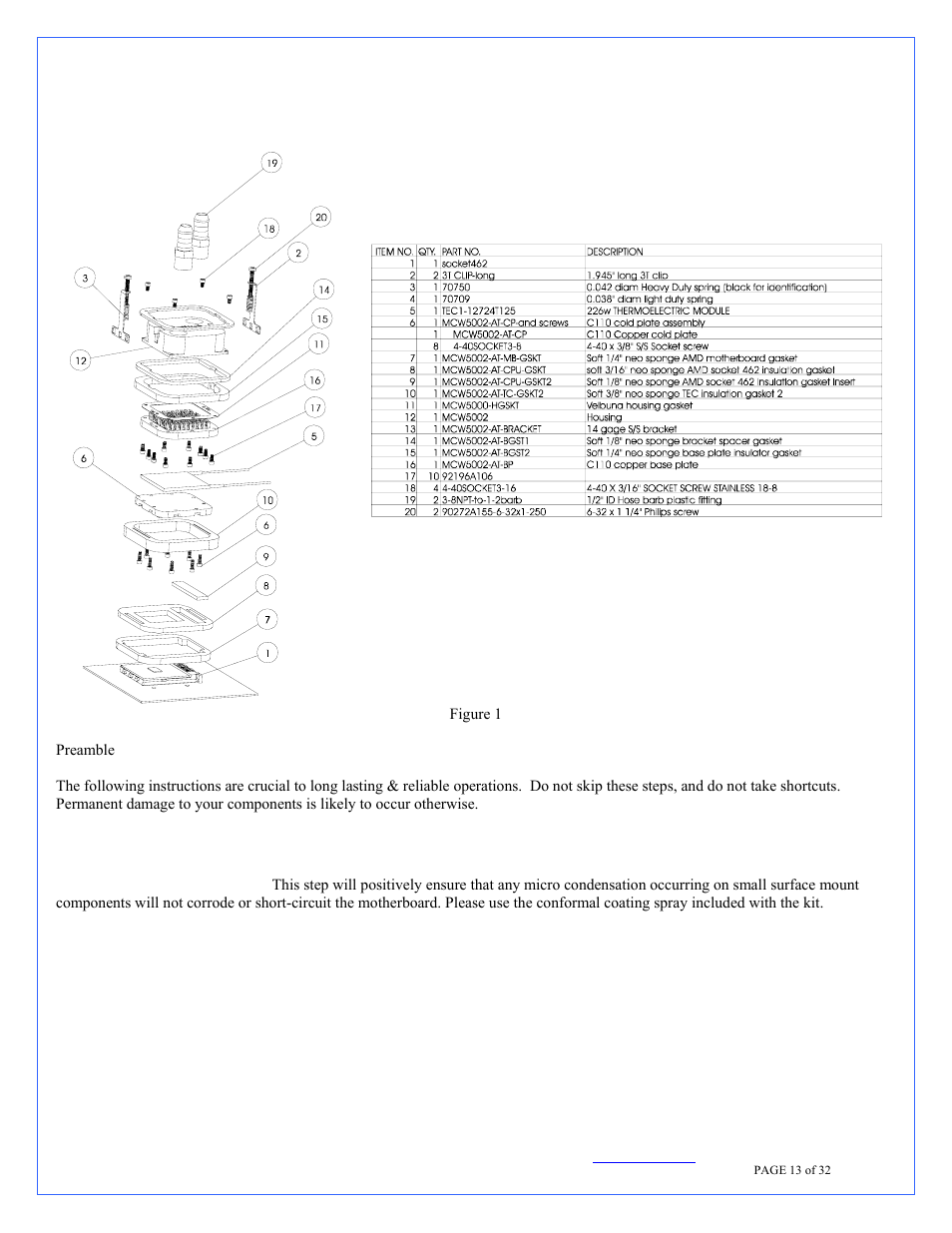 Motherboards with mounting holes exclusively) | Swiftech H20 220 T User Manual | Page 13 / 32