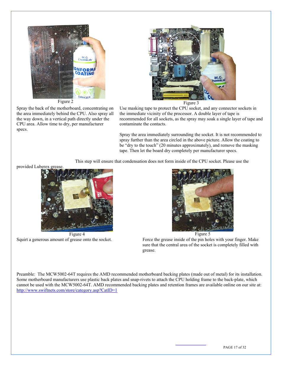 Cpu and cooler installation | Swiftech H20 220 T User Manual | Page 17 / 32