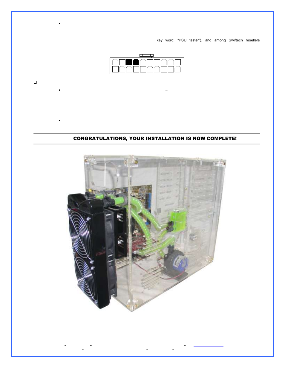 Filling-up the circuit | Swiftech H20 220 ULTIMA XT User Manual | Page 14 / 15