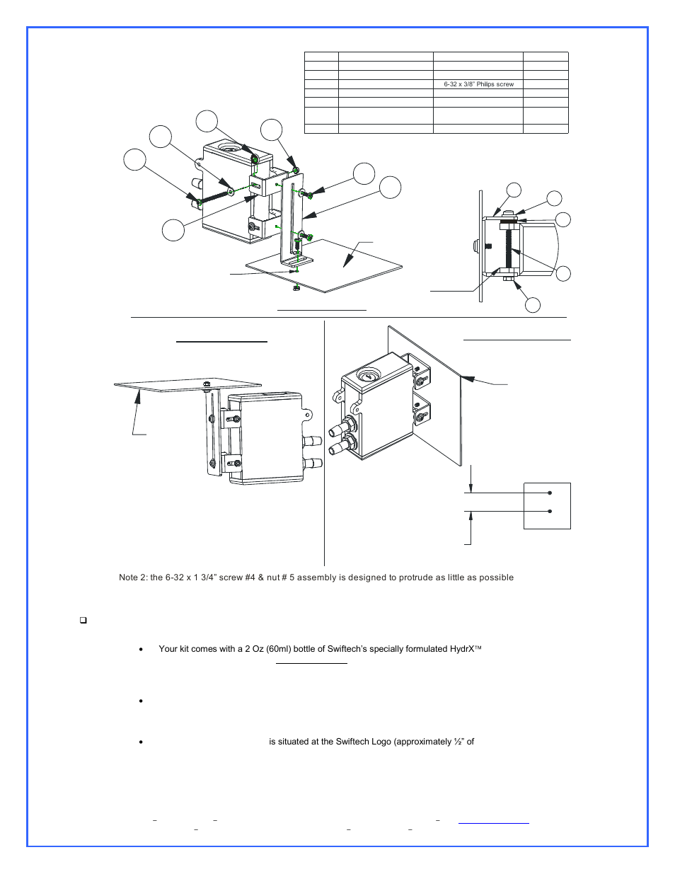 Preparing the coolant, Mcres micro bracketry installation and examples | Swiftech H20 220 ULTIMA XT PLUS User Manual | Page 12 / 15
