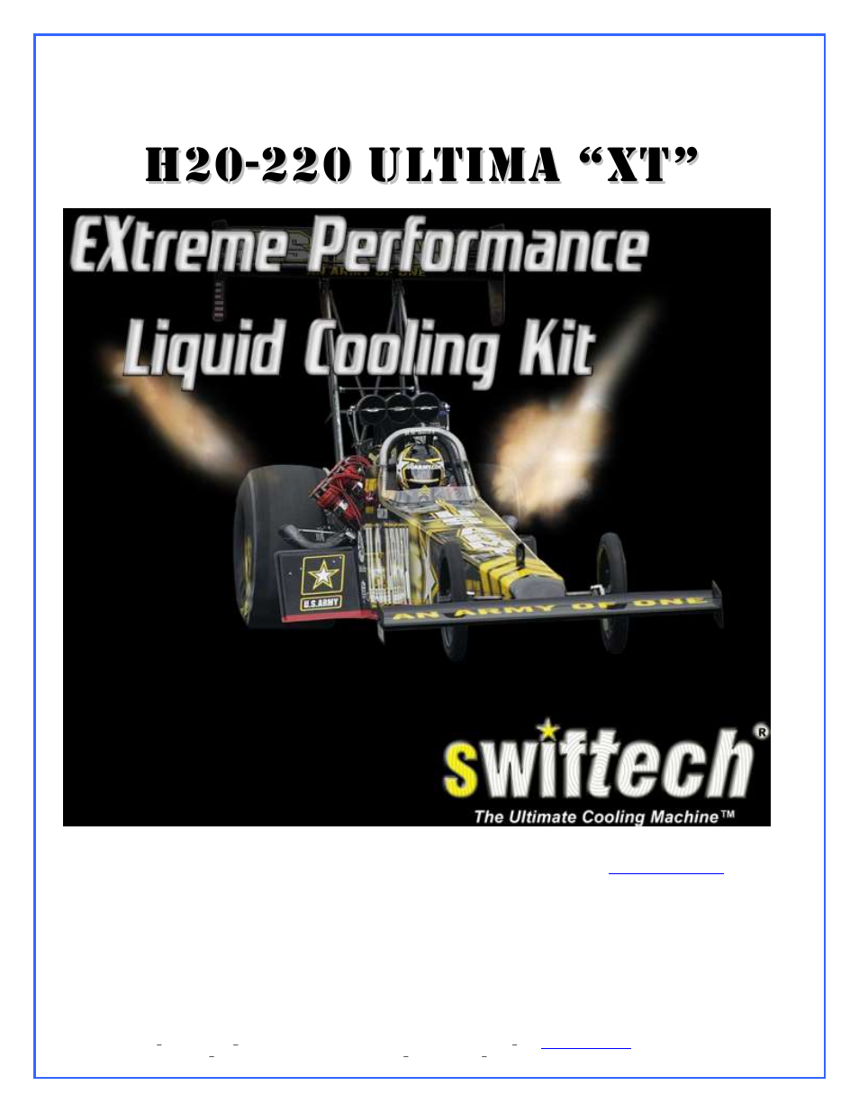 Swiftech H20 220 ULTIMA XT REV2 User Manual | 15 pages