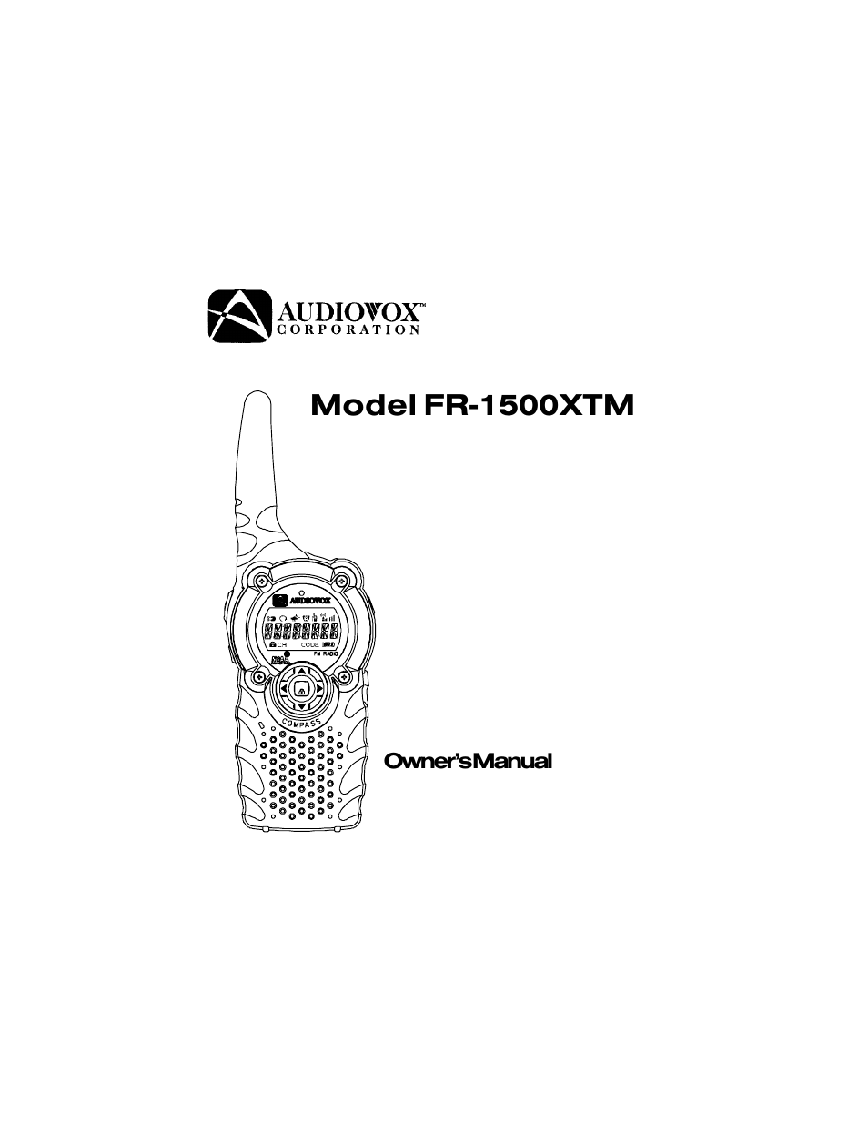 Audiovox FR-1500XTM User Manual | 31 pages