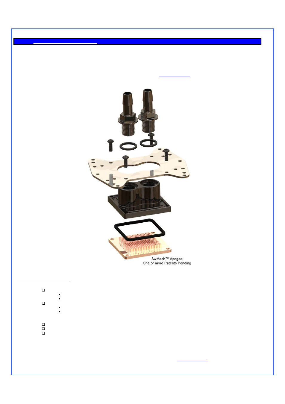 Swiftech H20 80 MICRO User Manual | Page 7 / 20