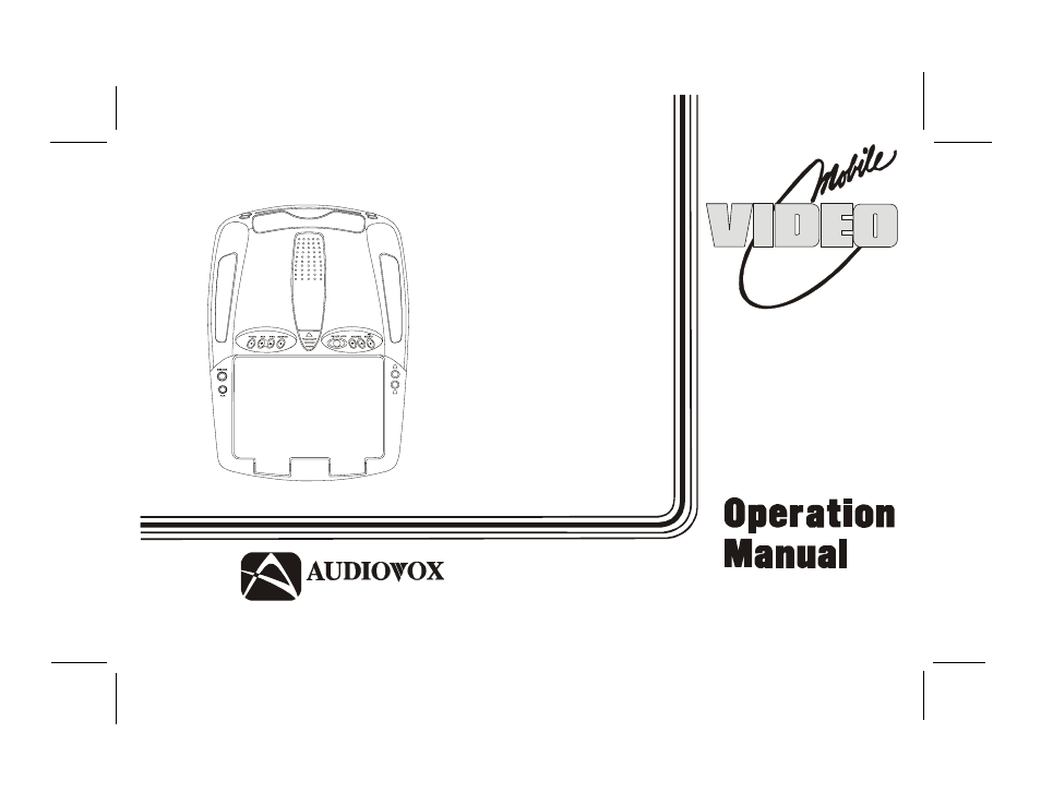 Audiovox VOD1022 User Manual | 30 pages