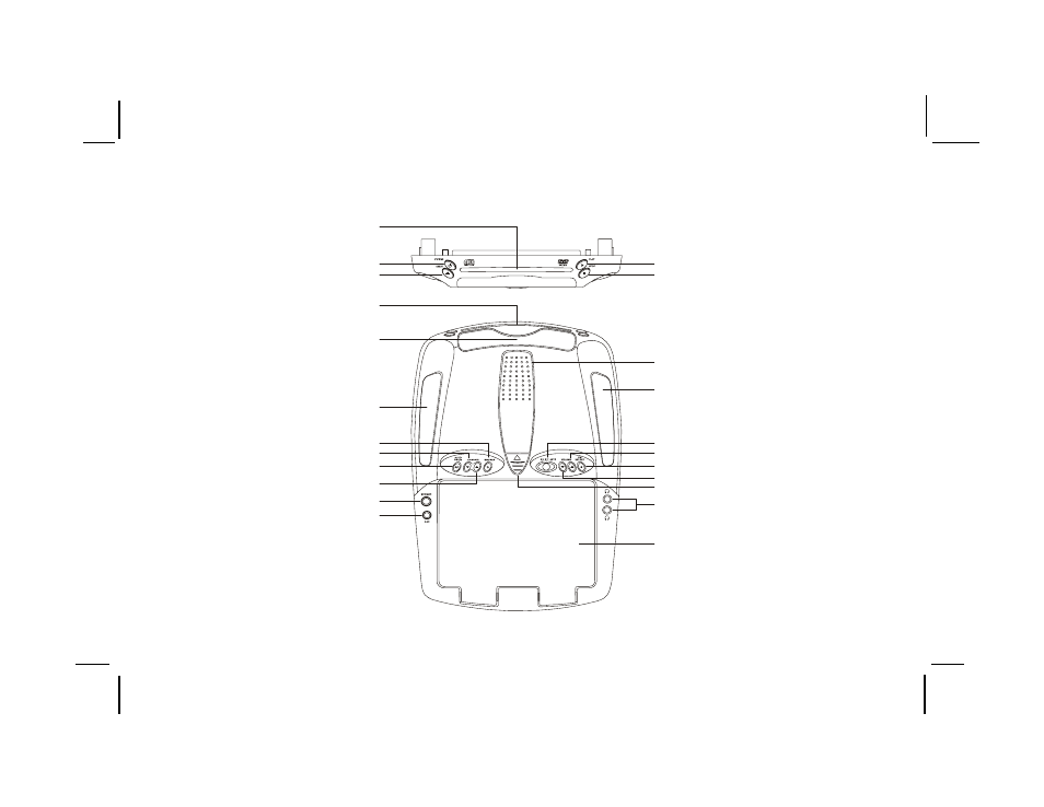 Controls and indicators diagram | Audiovox VOD1022 User Manual | Page 4 / 30