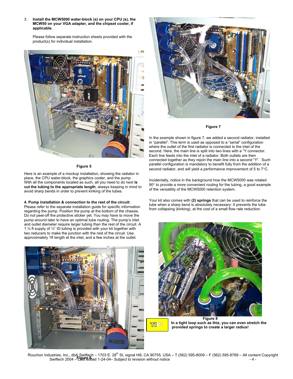 Swiftech H20 8501 2003 User Manual | Page 4 / 8