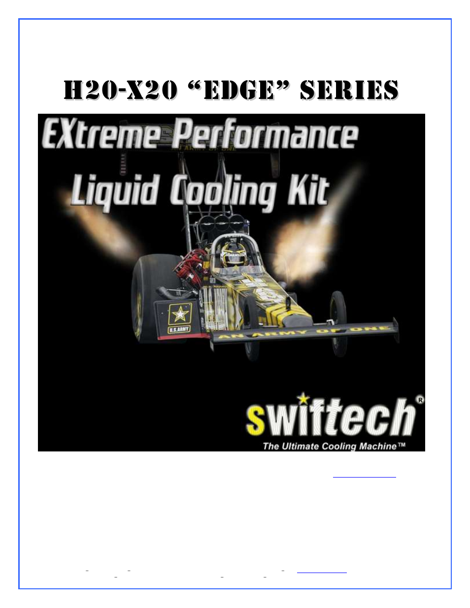 Swiftech H20 X20 EDGE SERIES User Manual | 16 pages