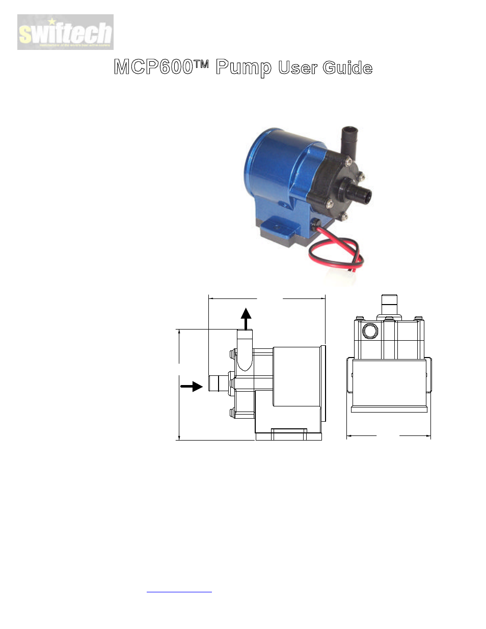 Swiftech MCP600 User Manual | 2 pages
