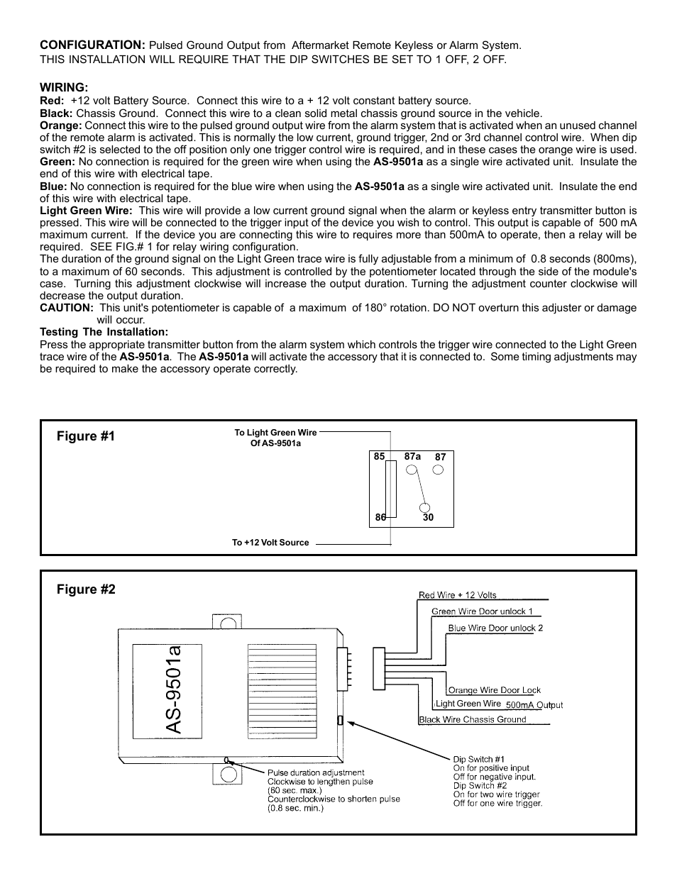 Audiovox AS-9501a User Manual | Page 2 / 2