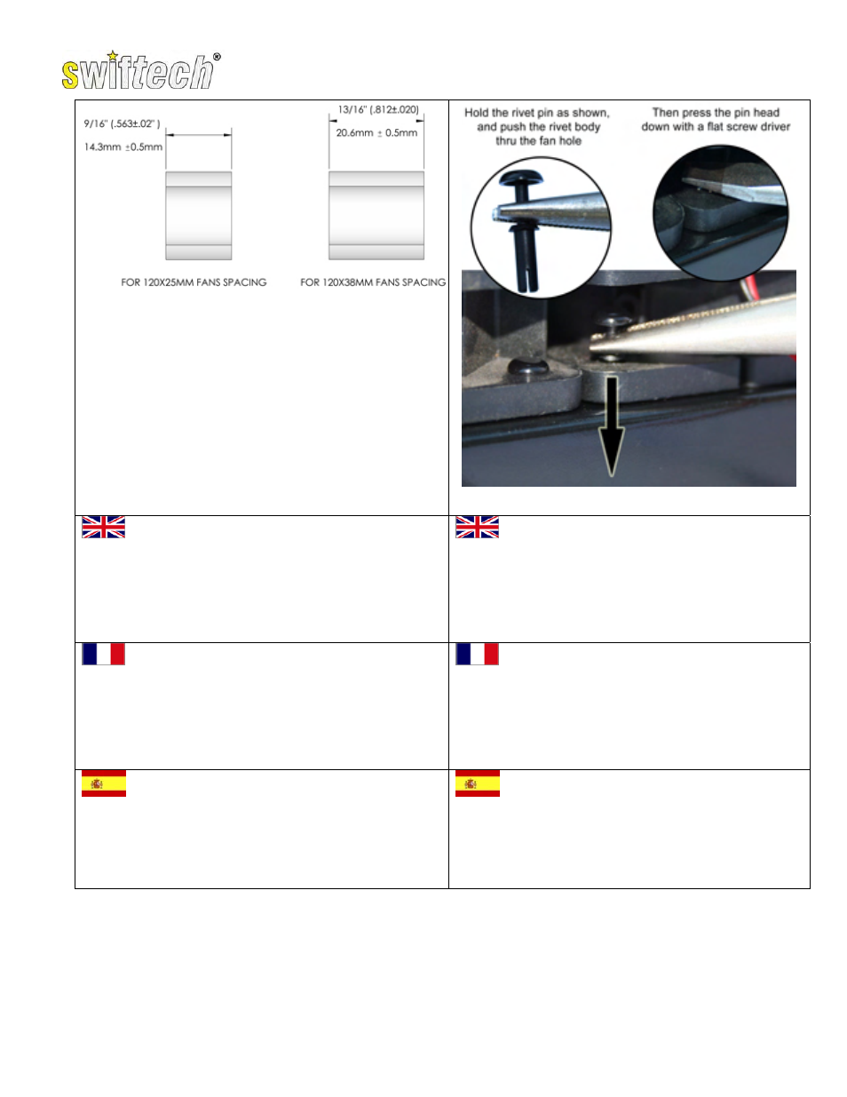 Swiftech MCRQP STACKABLE User Manual | Page 2 / 3