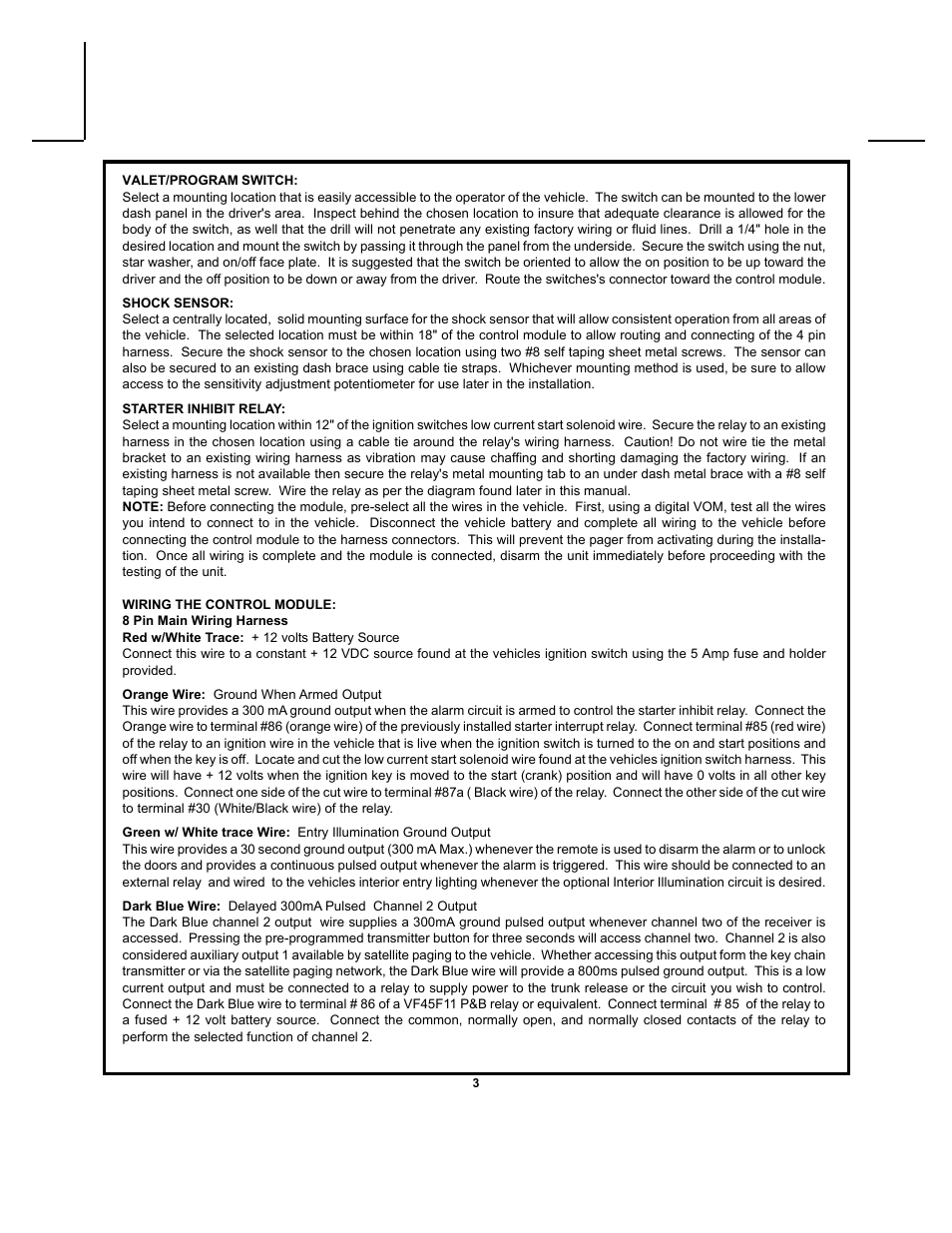 Audiovox PRO-9600 User Manual | Page 3 / 12