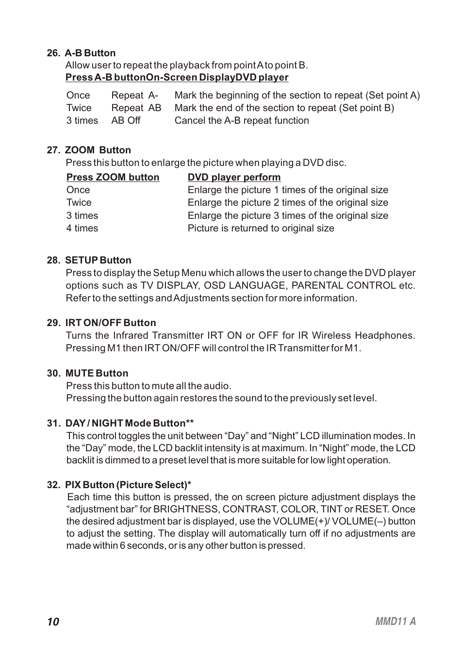 Audiovox Movies2Go 128-8652 User Manual | Page 10 / 24