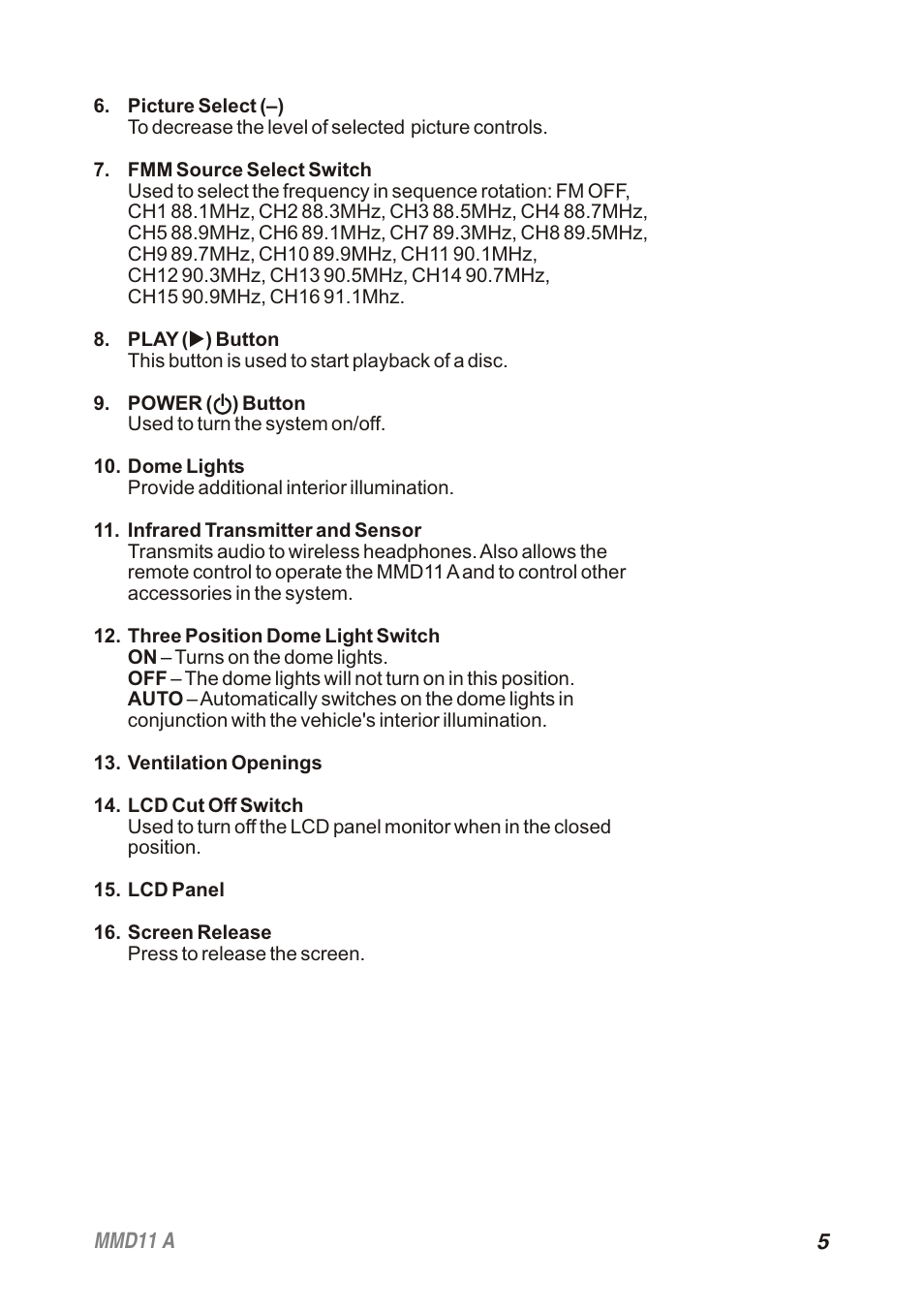 Audiovox Movies2Go 128-8652 User Manual | Page 5 / 24