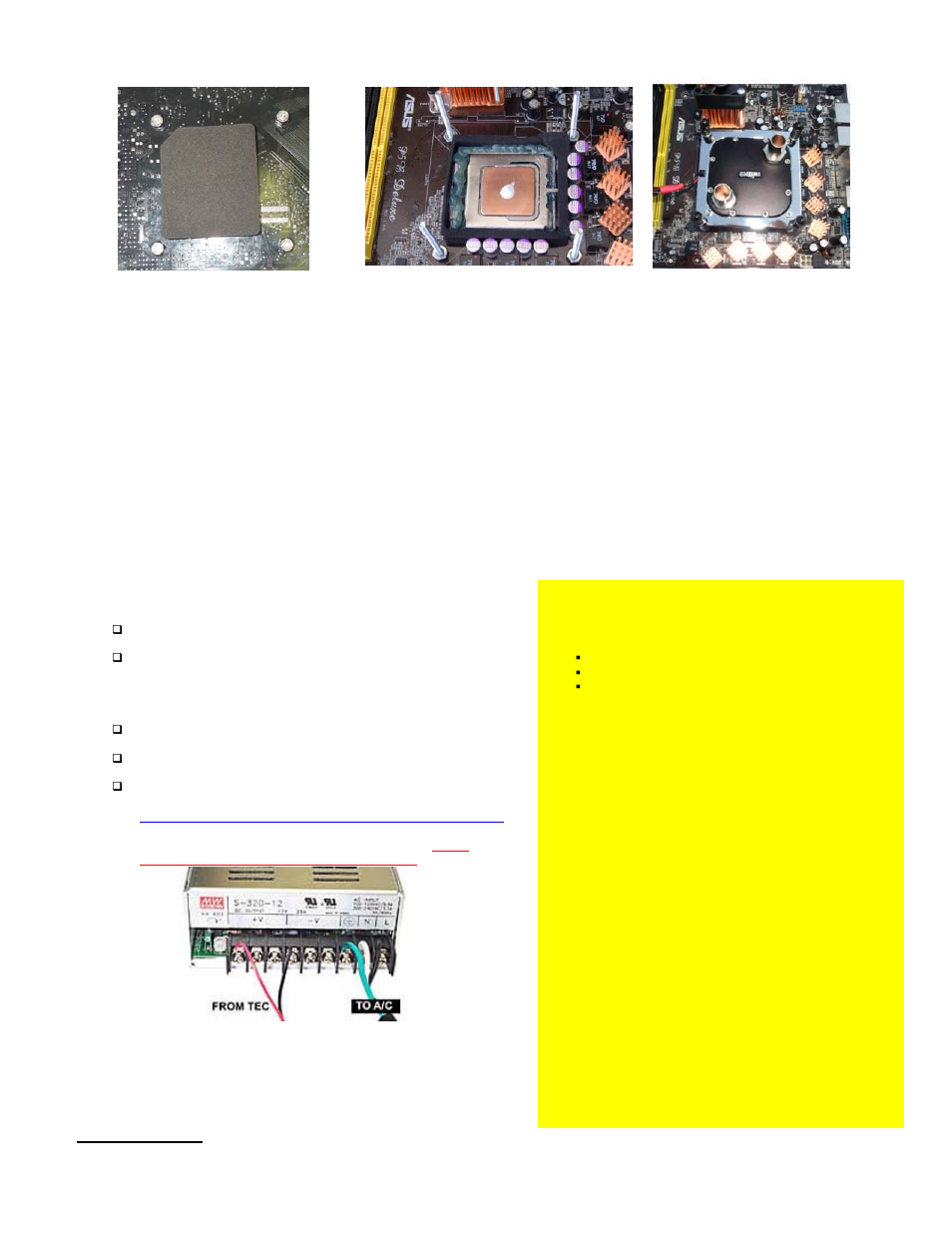 The water-block is now installed | Swiftech MCW6500 T 775 User Manual | Page 3 / 4