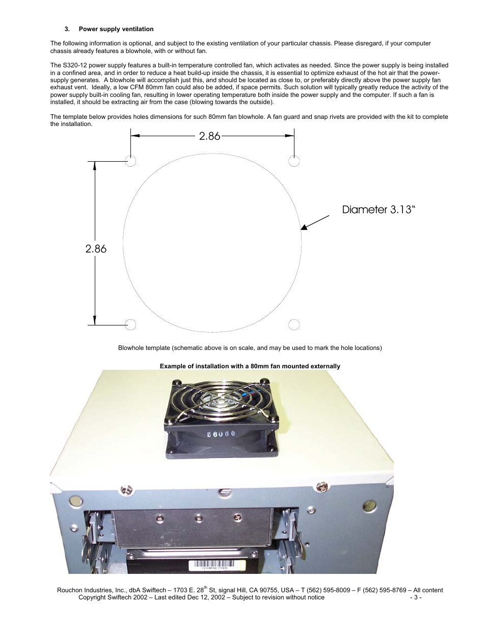 Swiftech S320 12KIT User Manual | Page 3 / 3