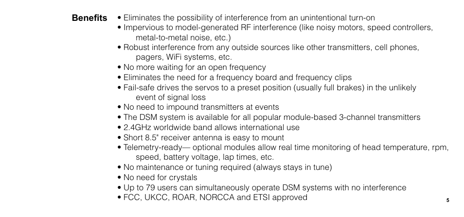 Spektrum SPM1205 User Manual | Page 5 / 20