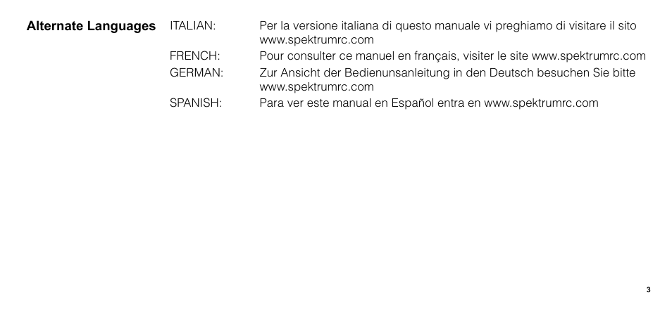 Spektrum SPM1014 User Manual | Page 3 / 20