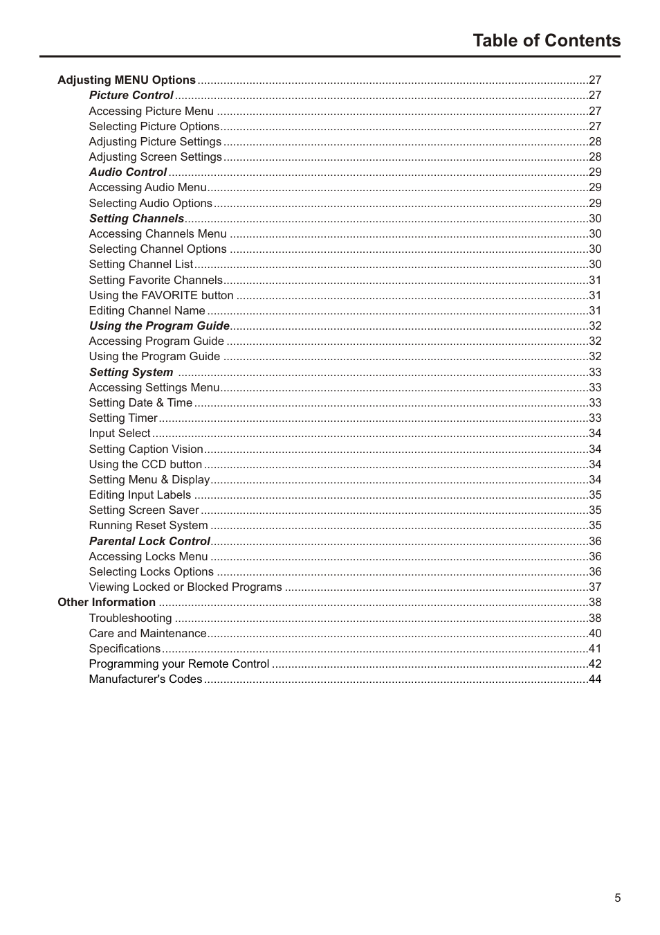 Audiovox FPE3207 User Manual | Page 6 / 55