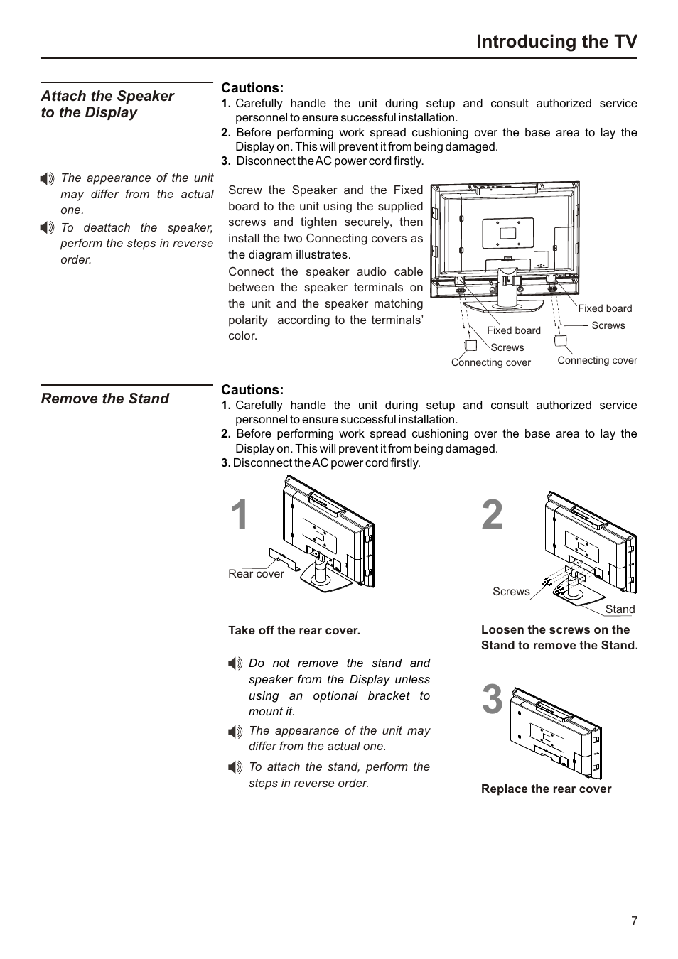 Introducing the tv | Audiovox FPE3207 User Manual | Page 8 / 55
