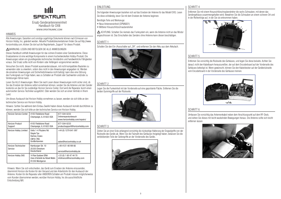 Spektrum SPM6831 User Manual | Page 3 / 8
