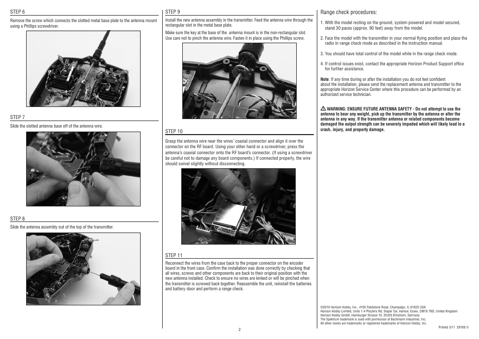 Spektrum DX6i User Manual | Page 2 / 8