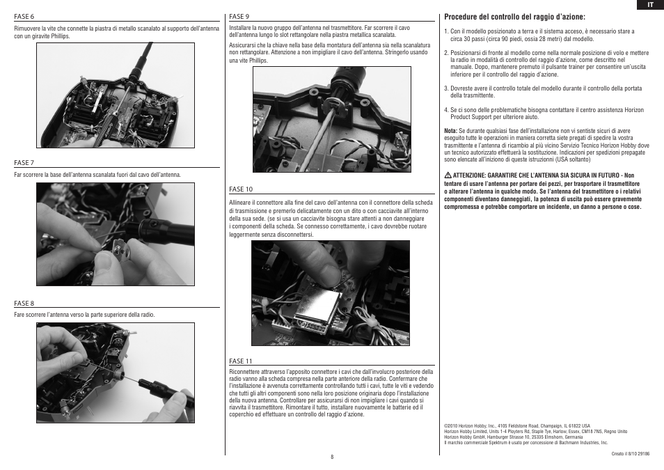 Spektrum DX6i User Manual | Page 8 / 8