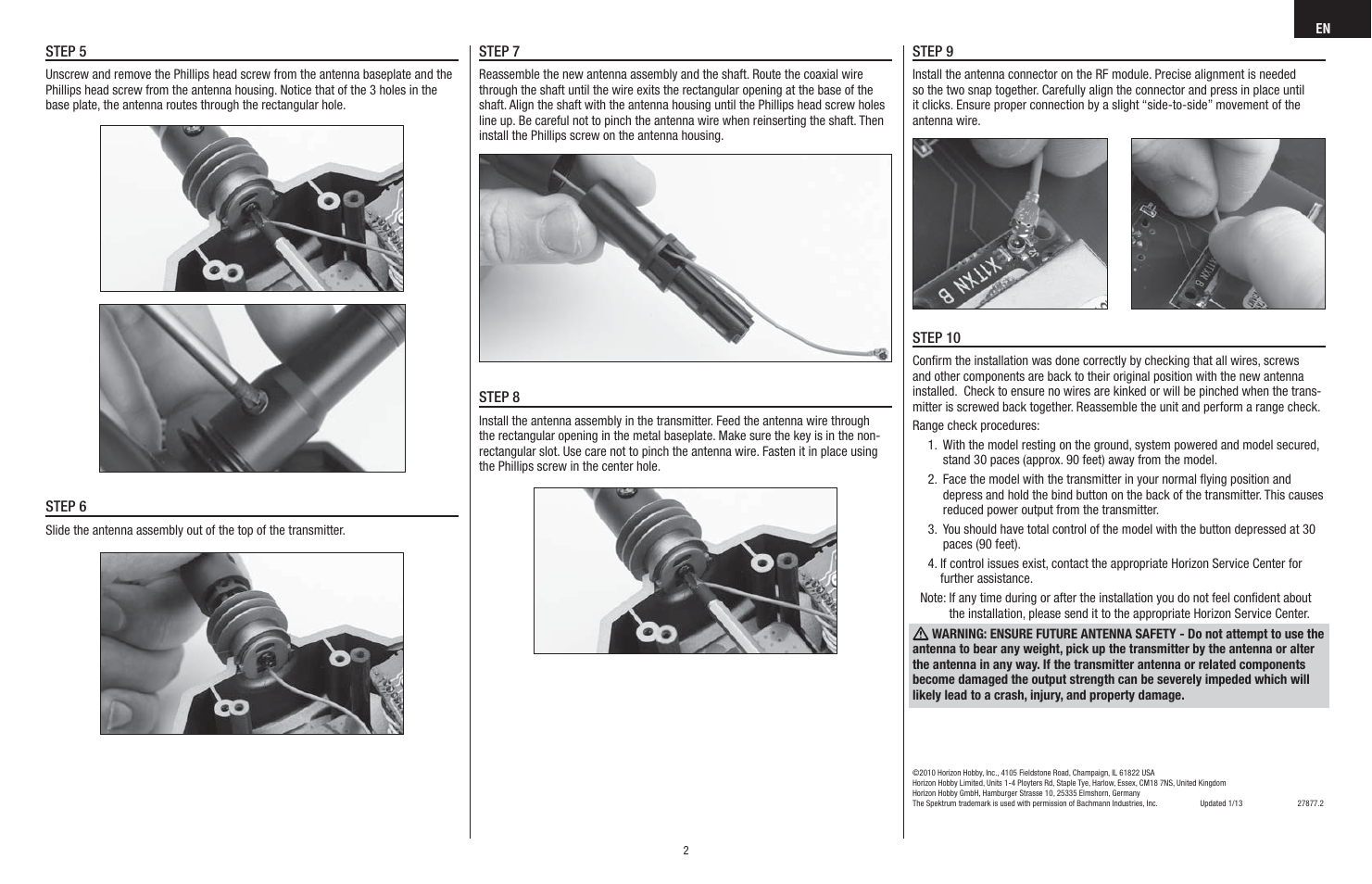 Spektrum SPM6818 User Manual | Page 2 / 8