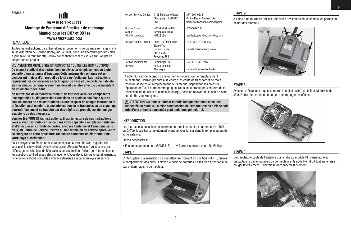 Spektrum SPM6818 User Manual | Page 5 / 8