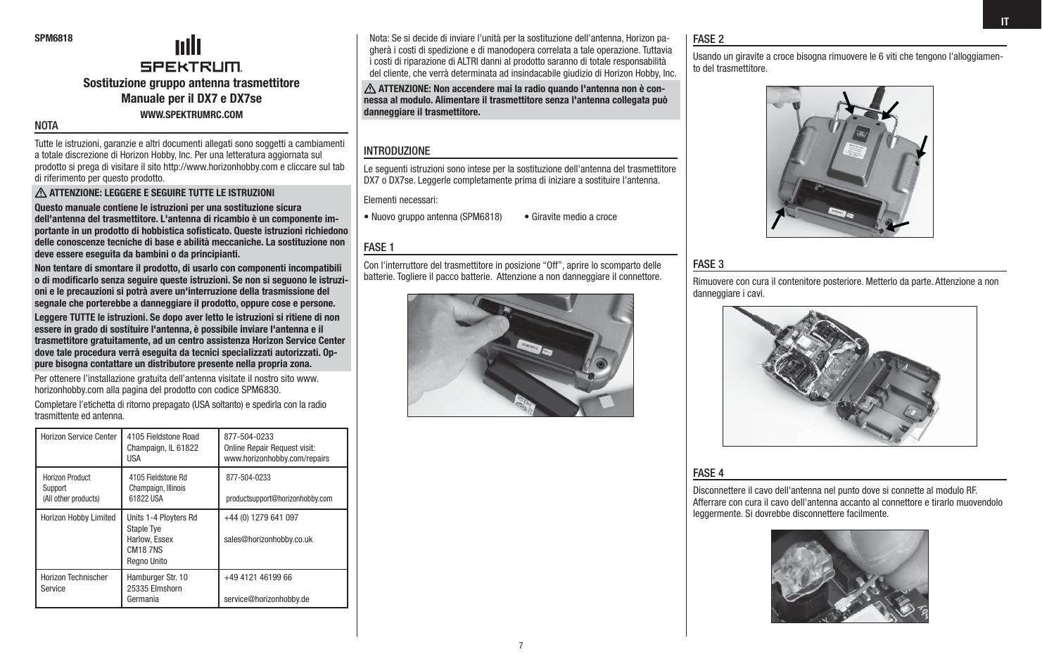 Spektrum SPM6818 User Manual | Page 7 / 8