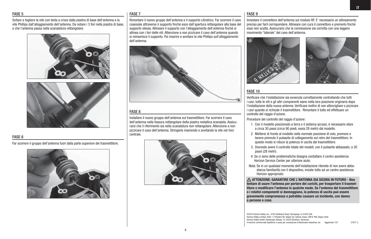 Spektrum SPM6818 User Manual | Page 8 / 8