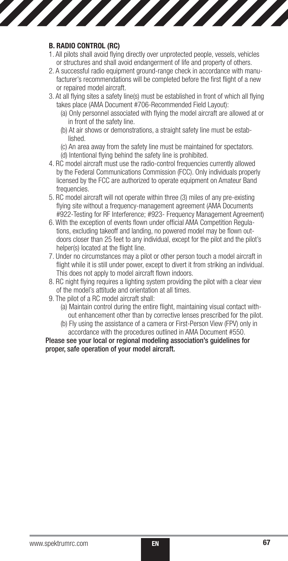 Spektrum SPM18000 DX18QQ User Manual | Page 67 / 74