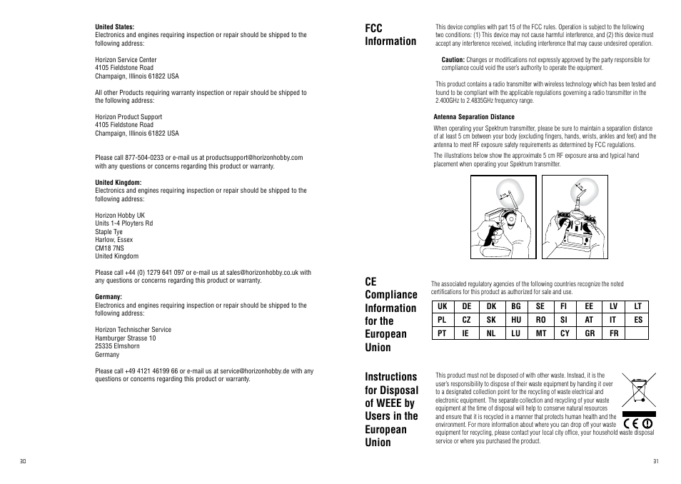 Spektrum SPM20220 DX2.0 User Manual | Page 16 / 18