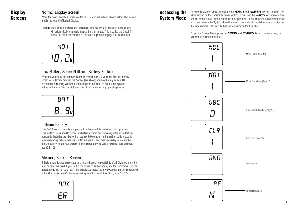 Mdi mdl, B d rf | Spektrum SPM20220 DX2.0 User Manual | Page 8 / 18