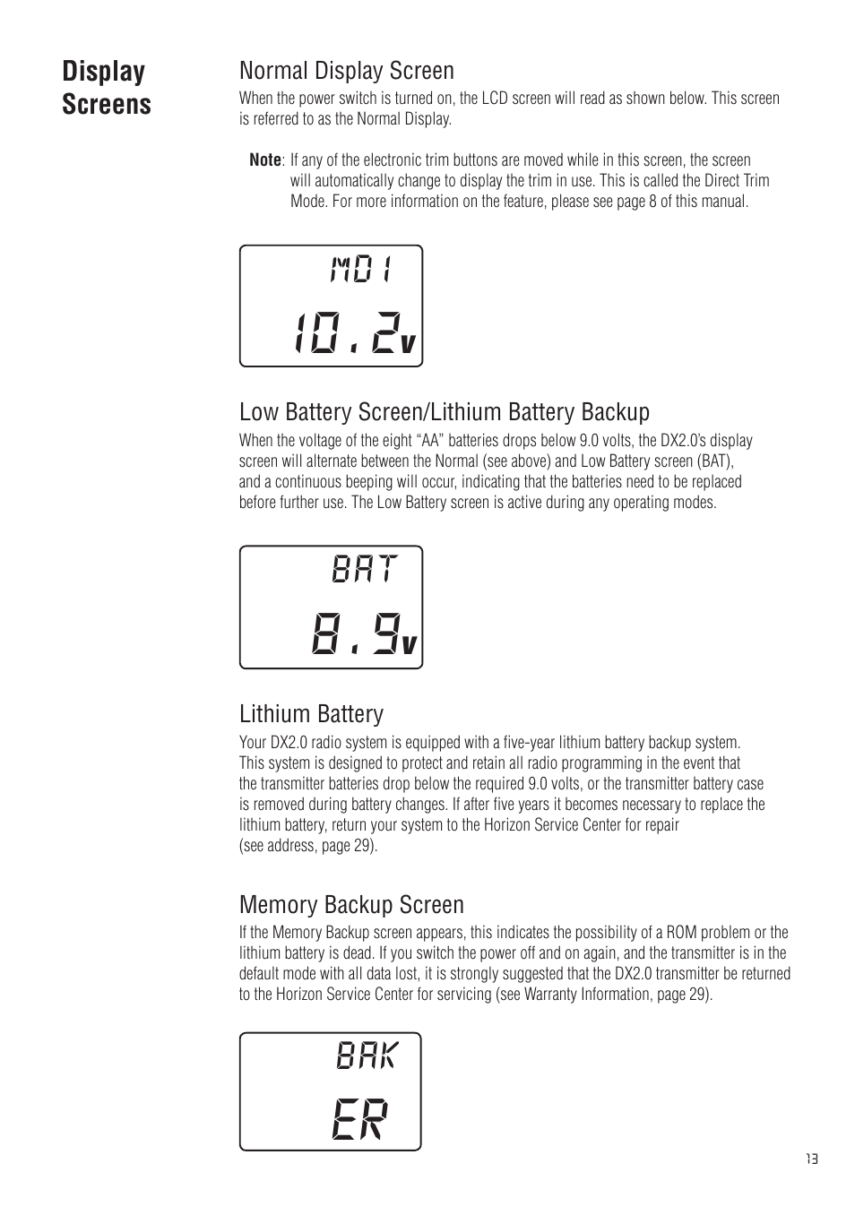 Spektrum SPM20200 DX2.0 User Manual | Page 13 / 32