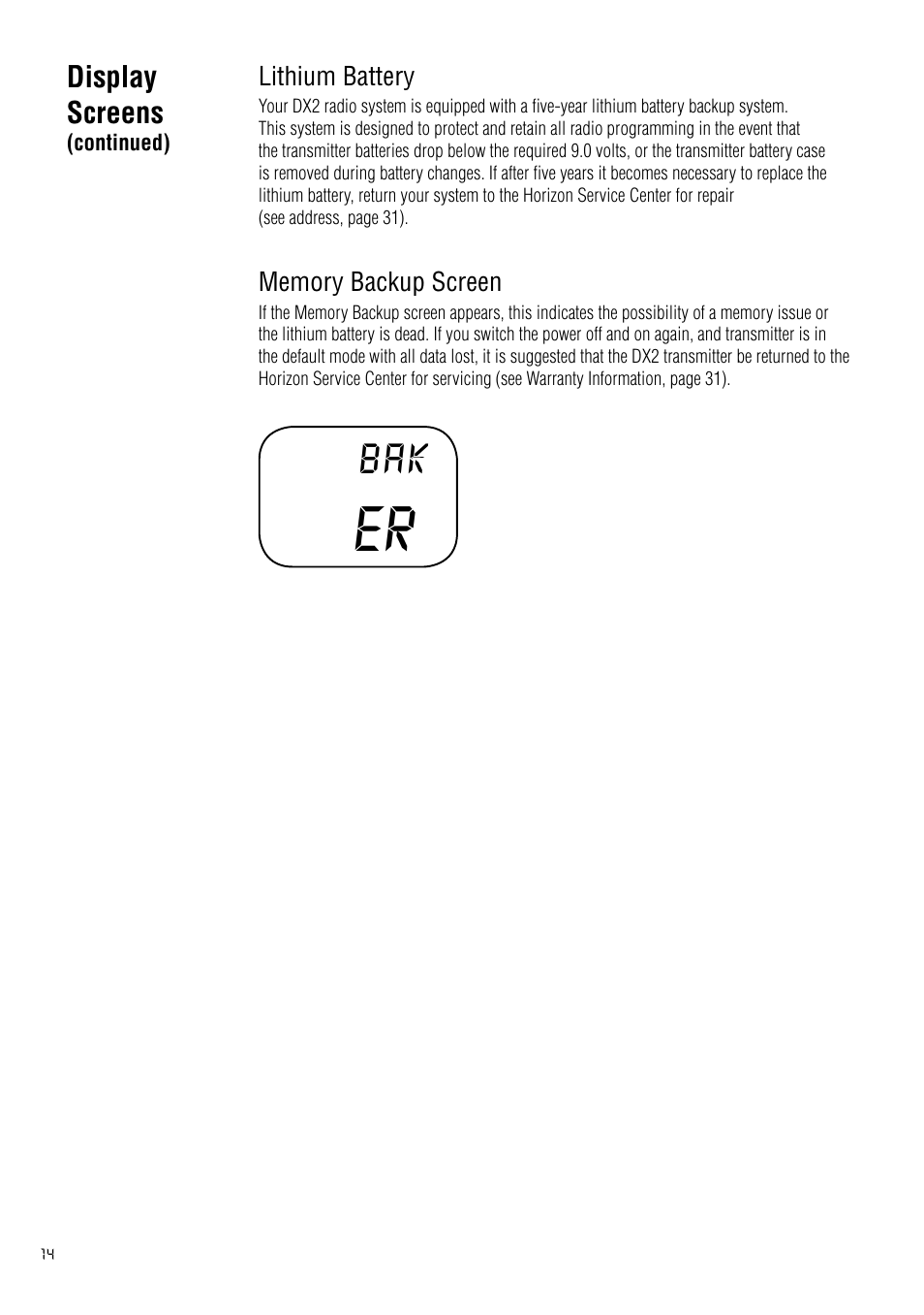 Spektrum SPM2020 DX2 User Manual | Page 14 / 32