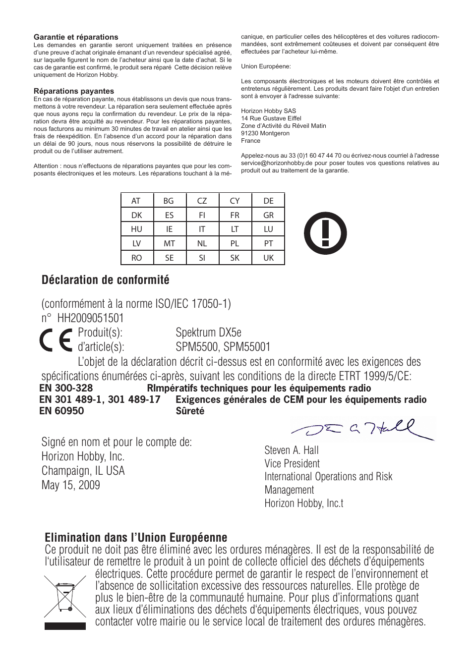 Spektrum SPMR55001 DX5e Manual User Manual | Page 44 / 67
