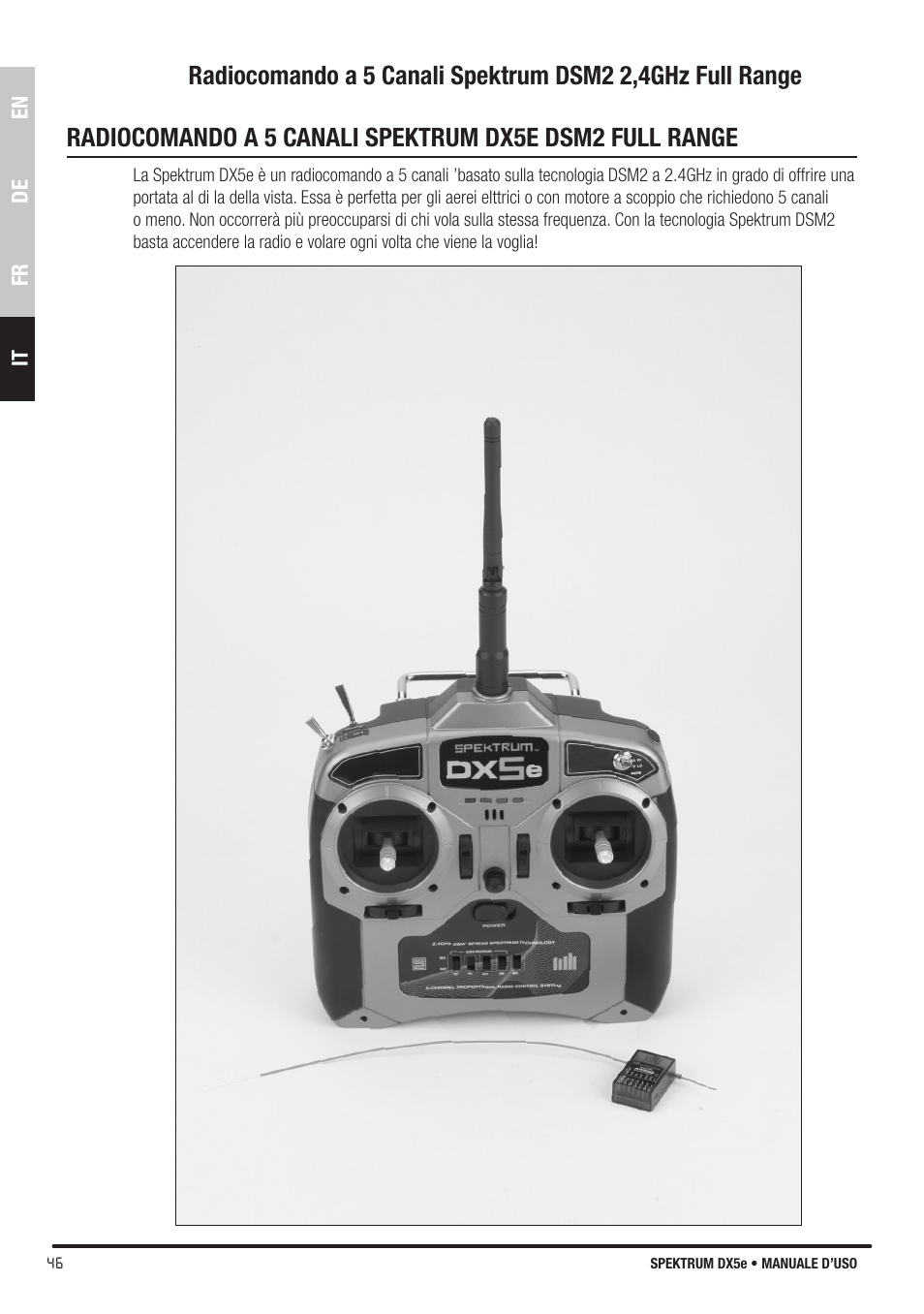 Spektrum SPMR55001 DX5e Manual User Manual | Page 46 / 67