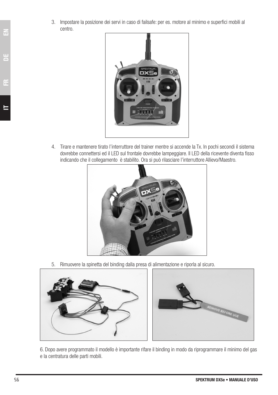 Spektrum SPMR55001 DX5e Manual User Manual | Page 56 / 67