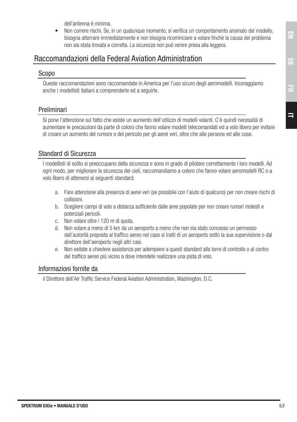 Spektrum SPMR55001 DX5e Manual User Manual | Page 63 / 67