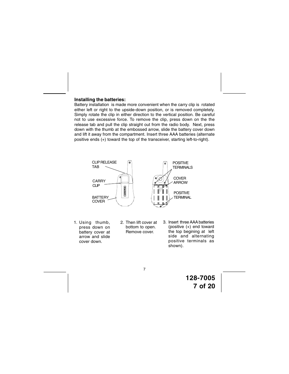 Audiovox GMRS121-2 User Manual | Page 7 / 20