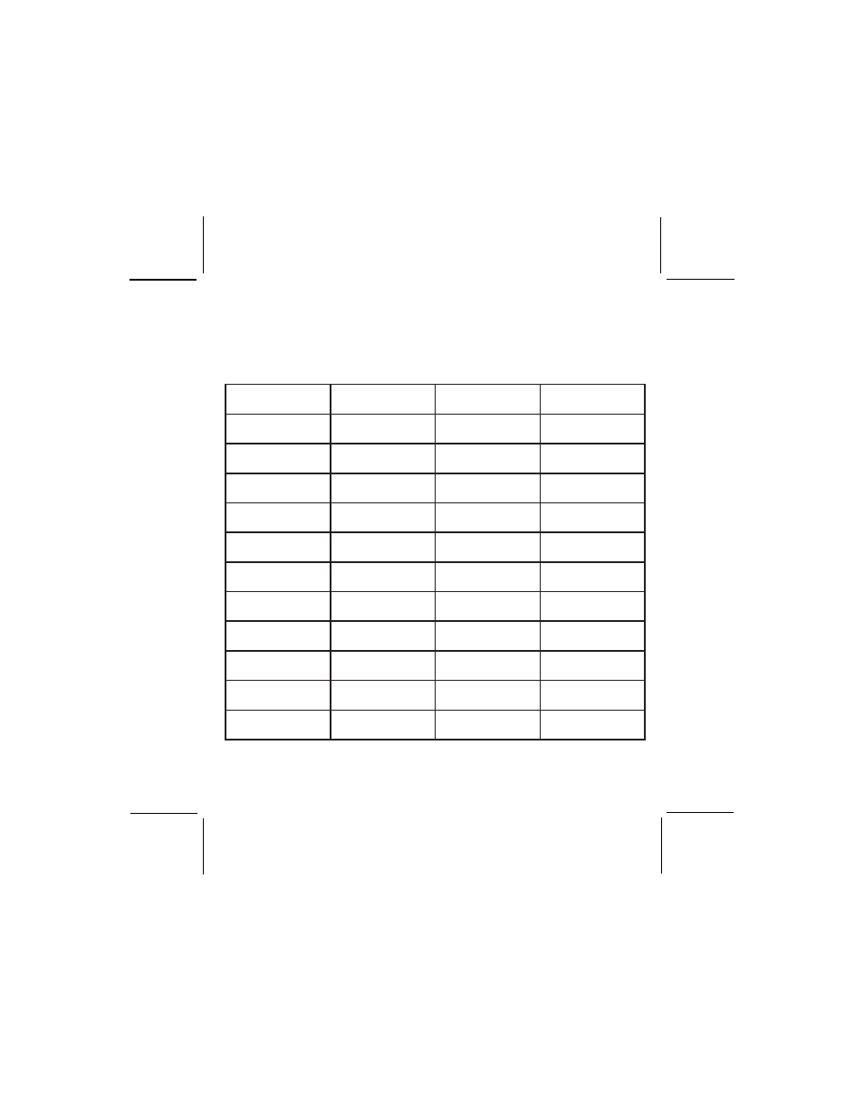 Main channel frequencies | Audiovox GMRS9010-2 User Manual | Page 23 / 28