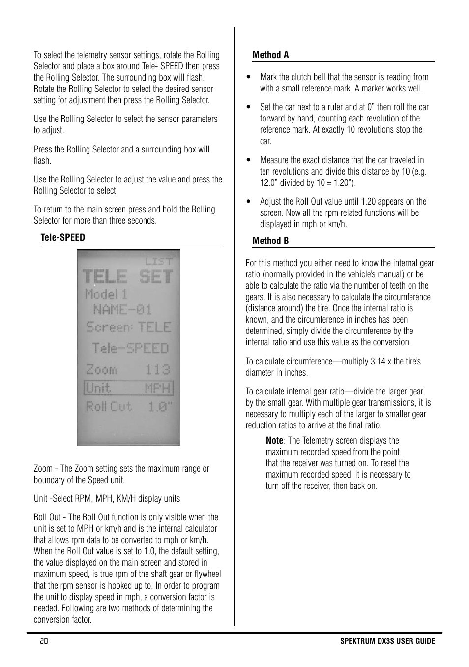 Spektrum SPM3130 DX3S Manual User Manual | Page 20 / 30