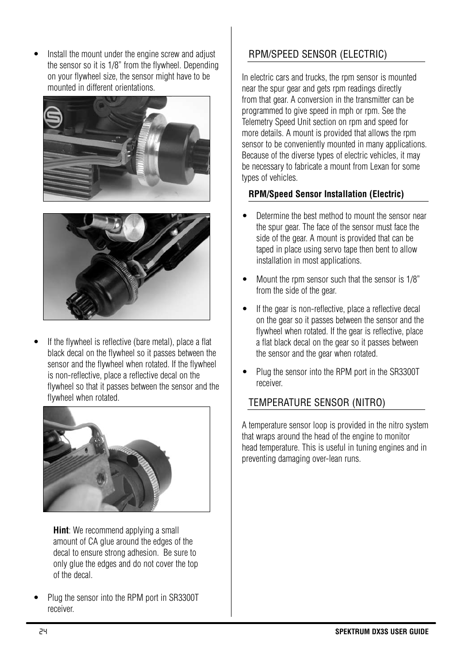 Spektrum SPM3130 DX3S Manual User Manual | Page 24 / 30