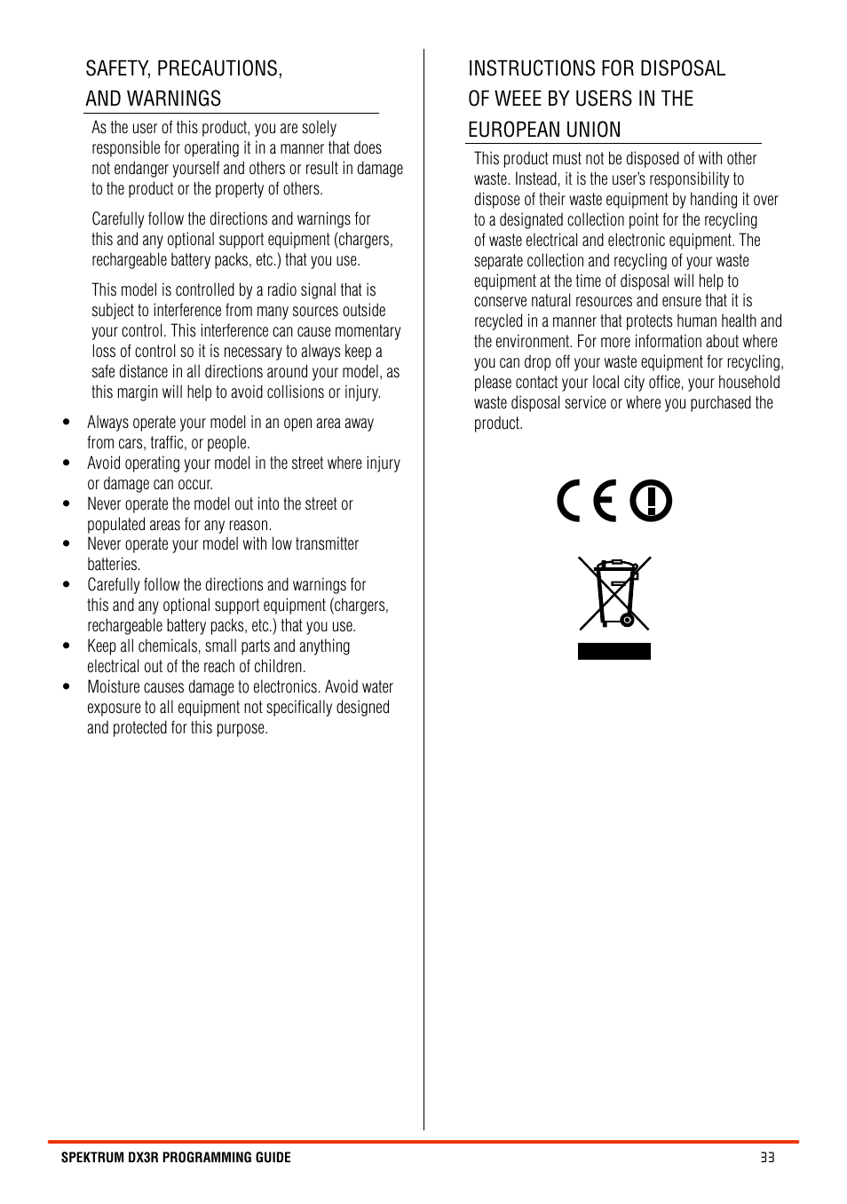 Spektrum SPM3100 DX3R User Manual | Page 33 / 36