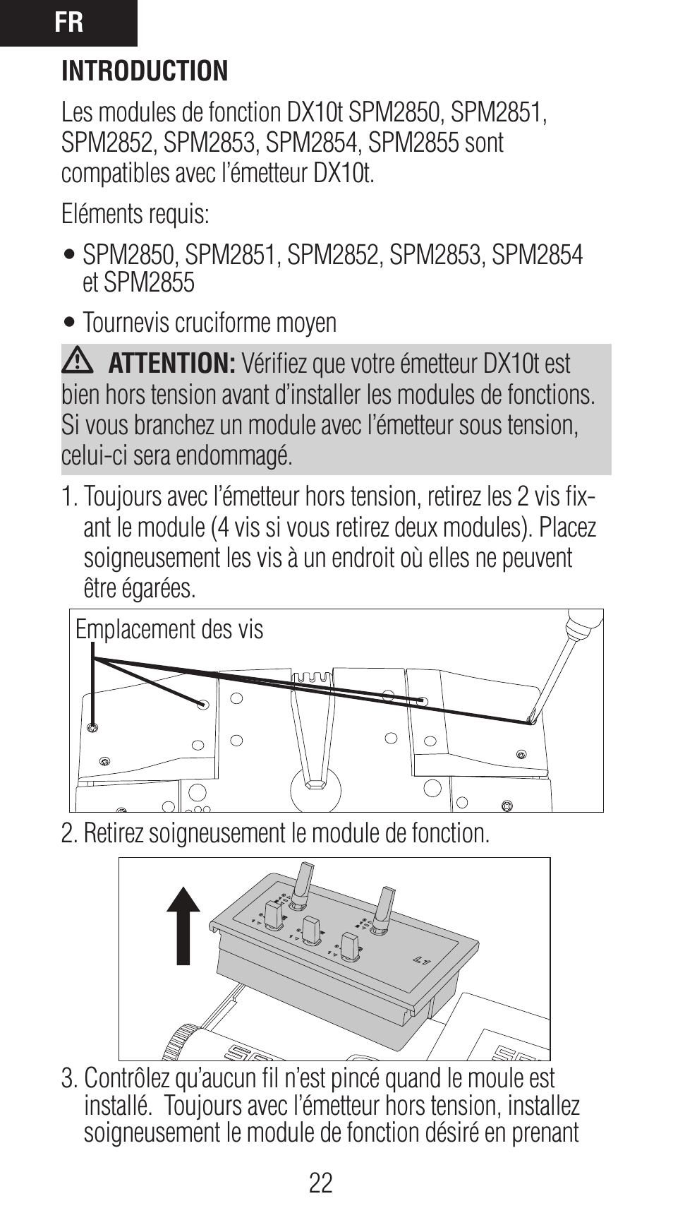 Spektrum SPM2850 DX10t User Manual | Page 22 / 36