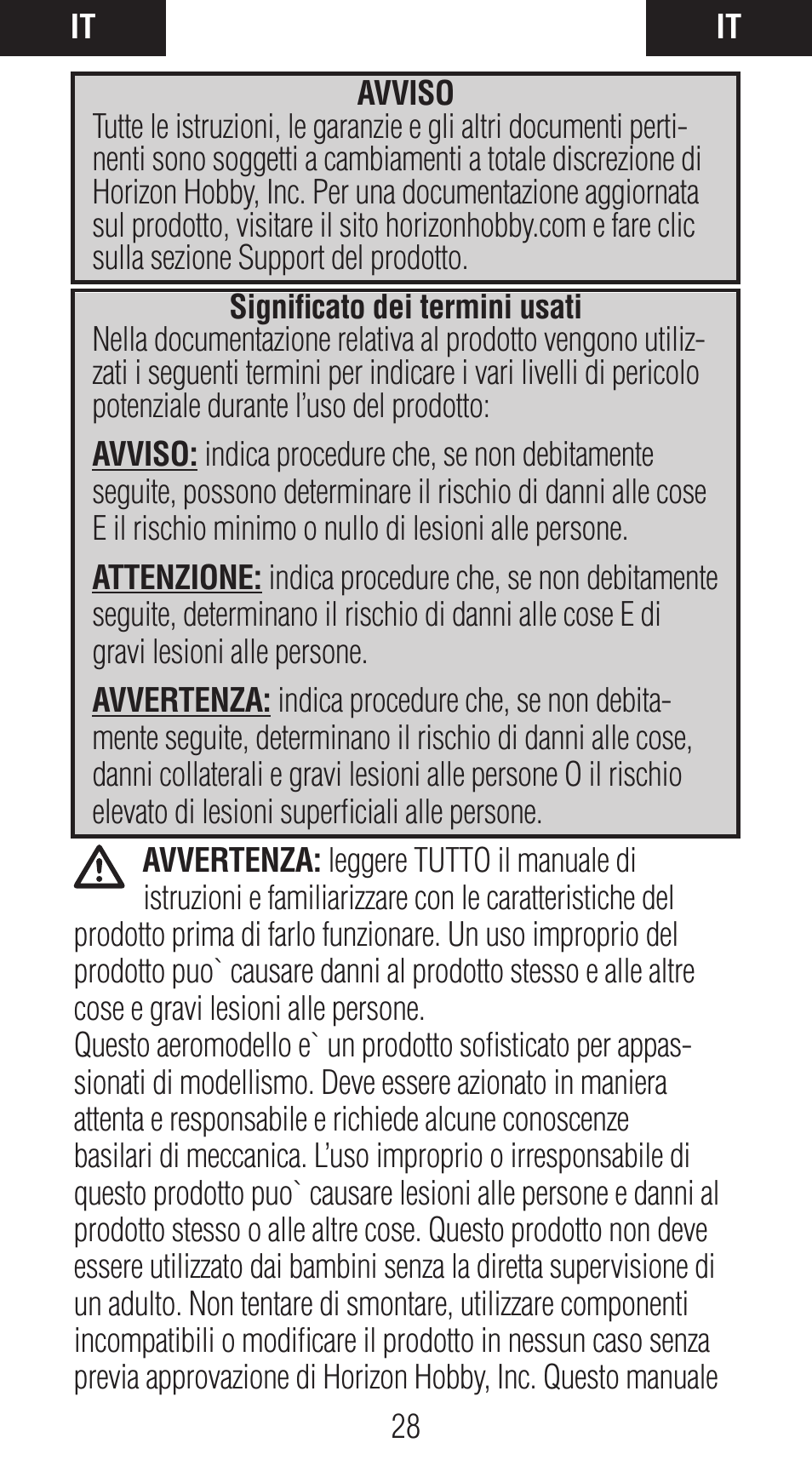 Spektrum SPM2850 DX10t User Manual | Page 28 / 36