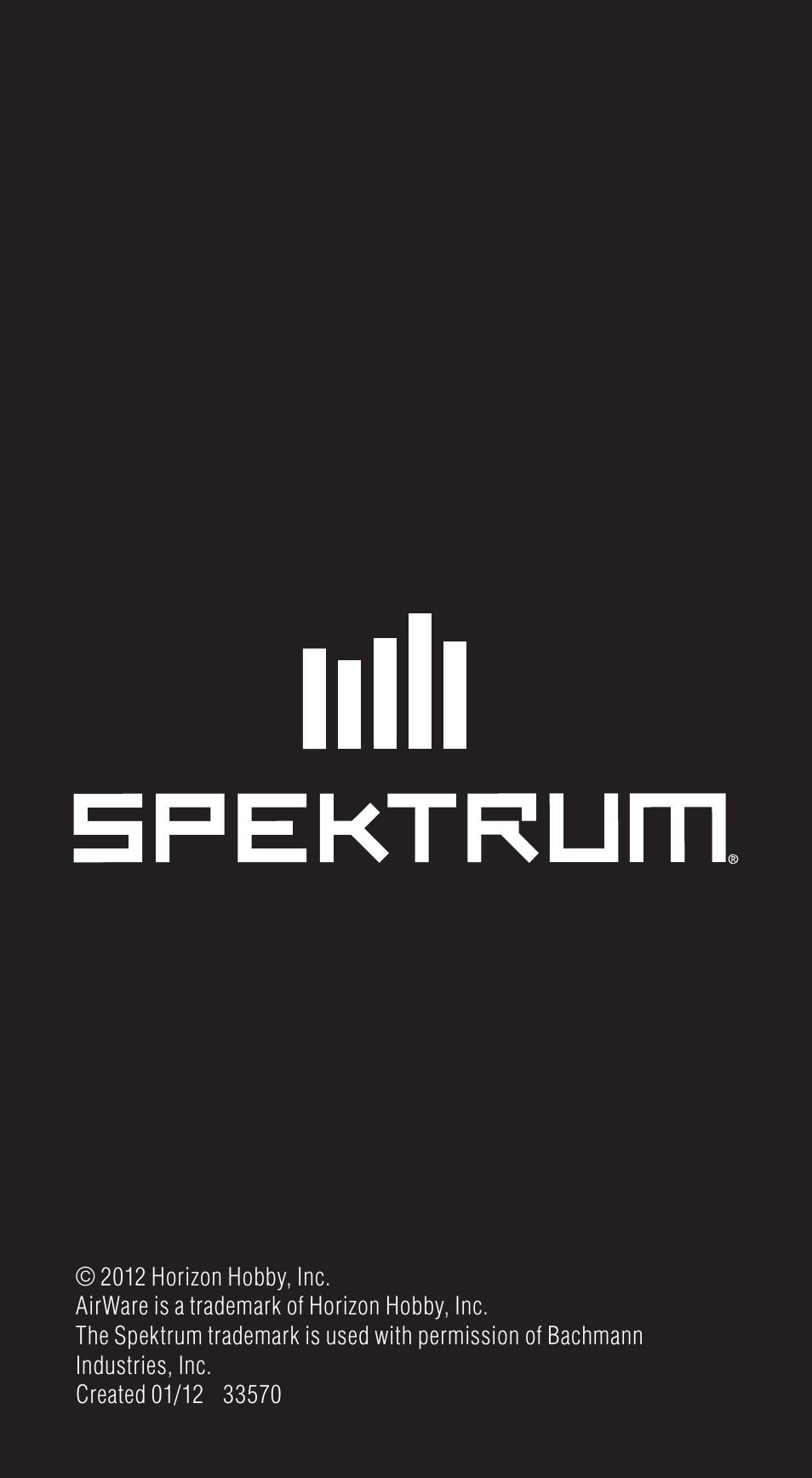 Spektrum SPM2850 DX10t User Manual | Page 36 / 36