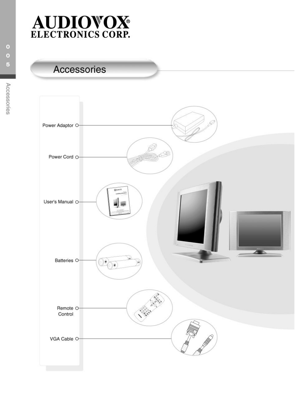 Audiovox, Electronics corp | Audiovox FP2000 User Manual | Page 8 / 43