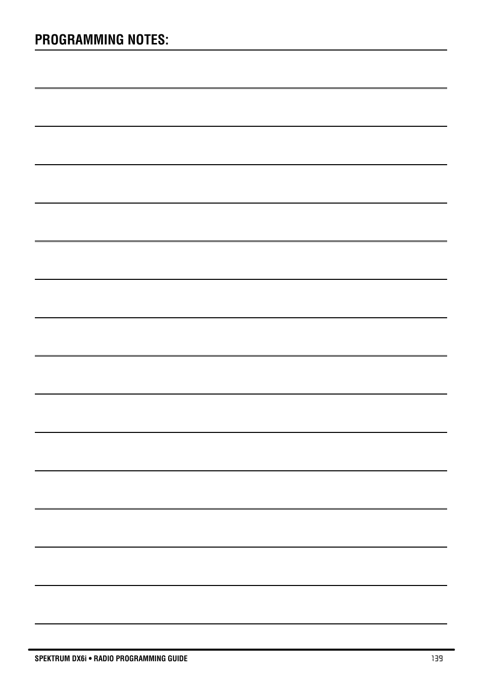 Spektrum DX6i User Manual | Page 139 / 140