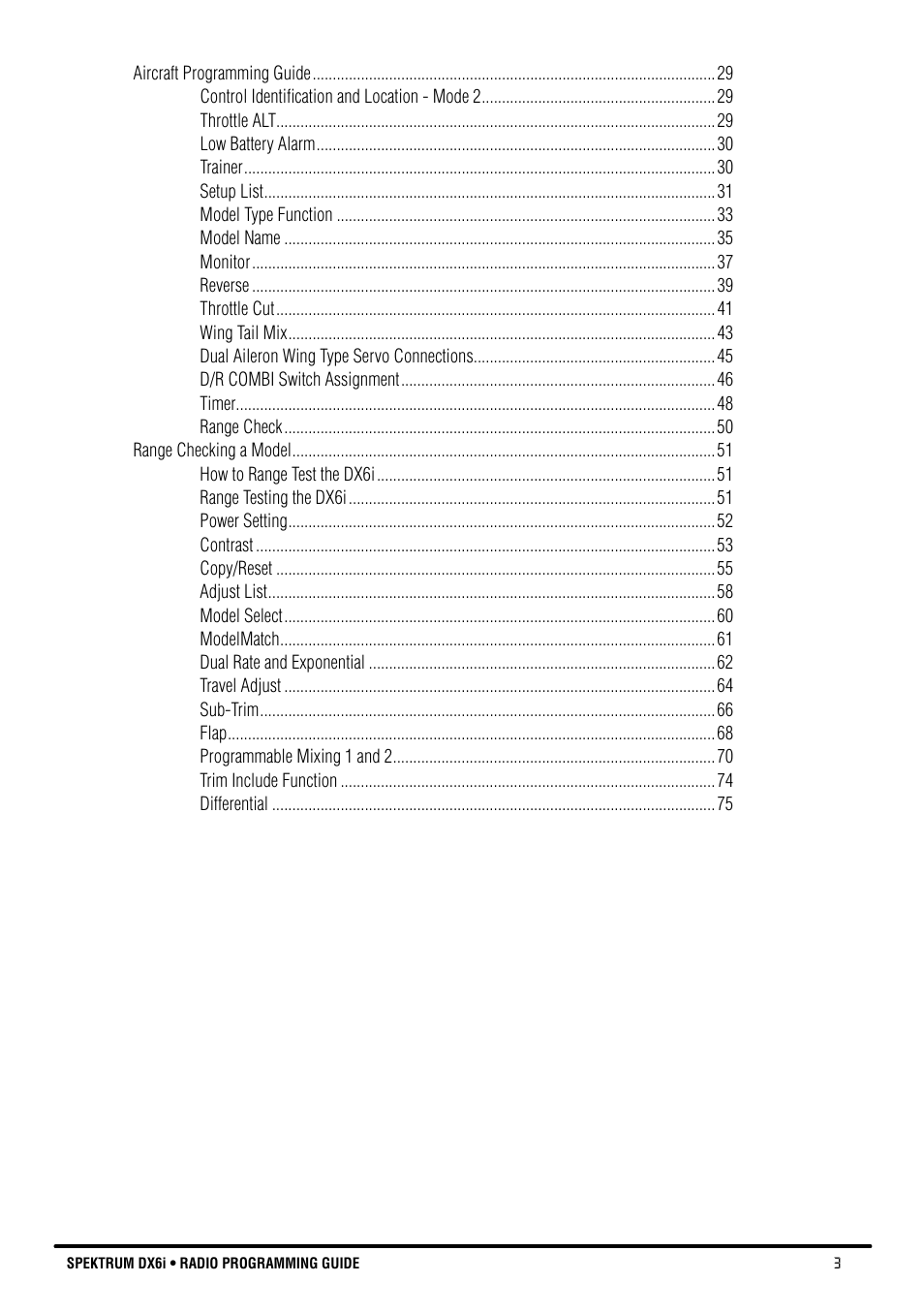 Spektrum DX6i User Manual | Page 3 / 140